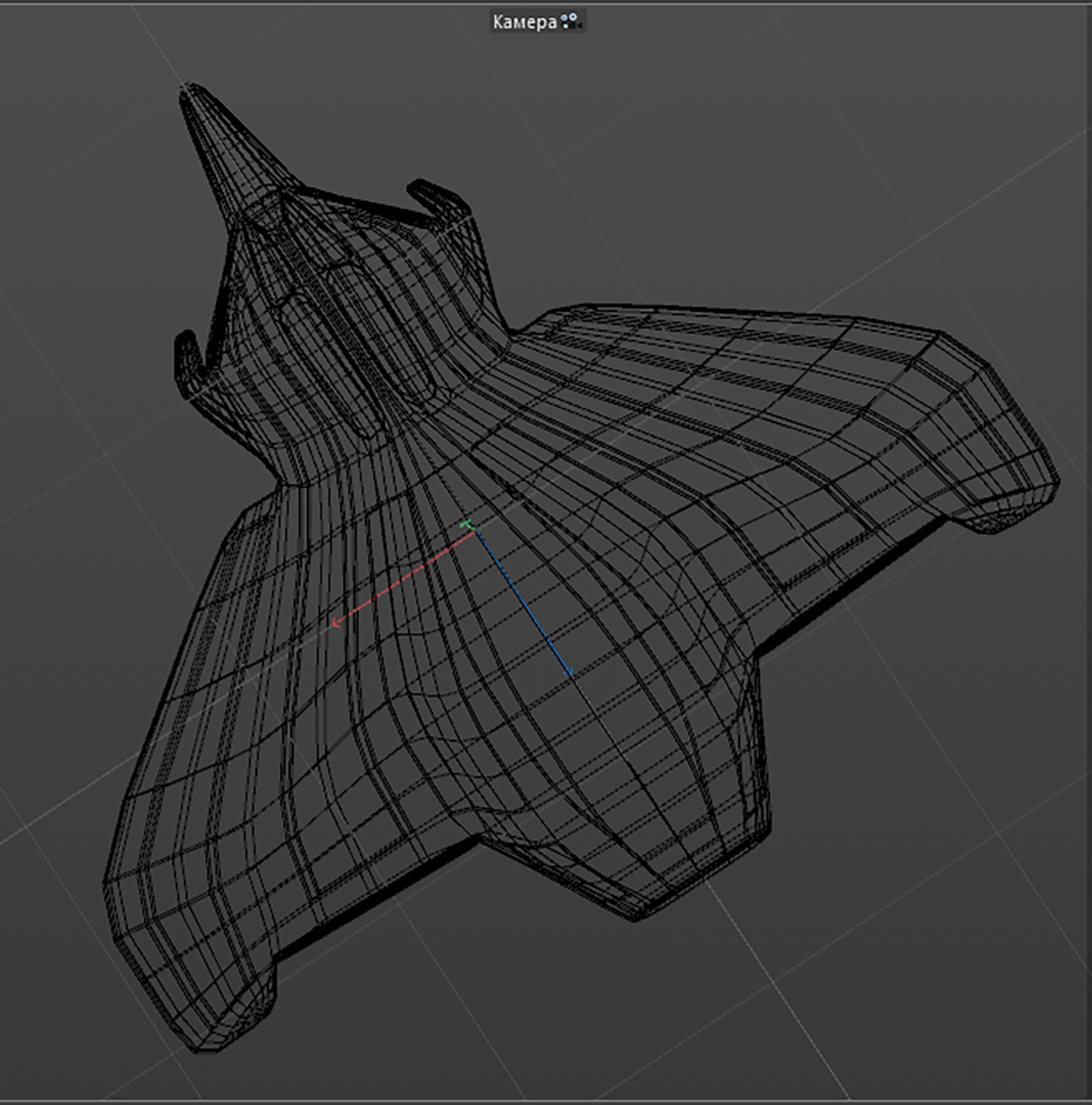 space mosquito A 2 Low-poly 3D model_16