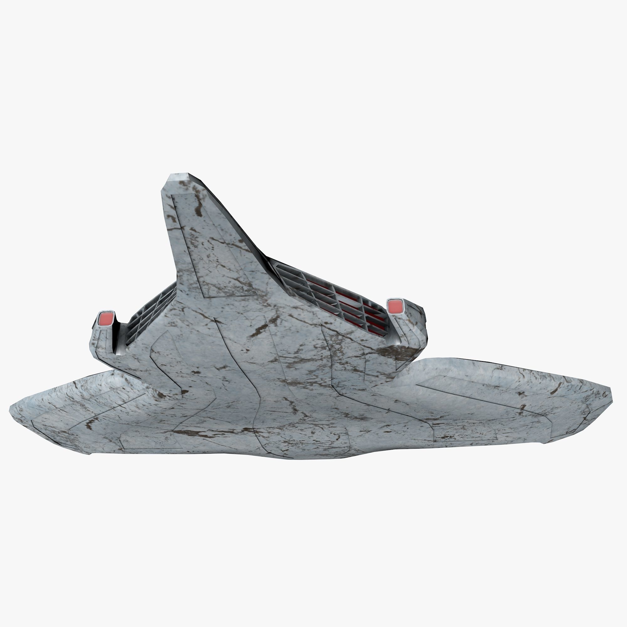 space mosquito A 2 Low-poly 3D model_6