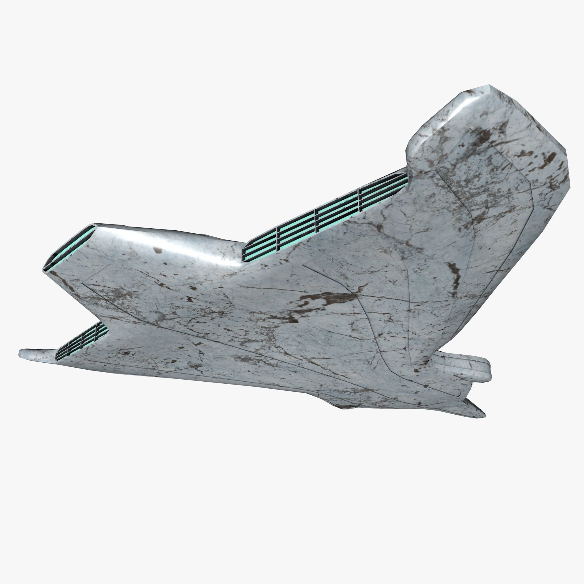 space mosquito A 2 Low-poly 3D model_4