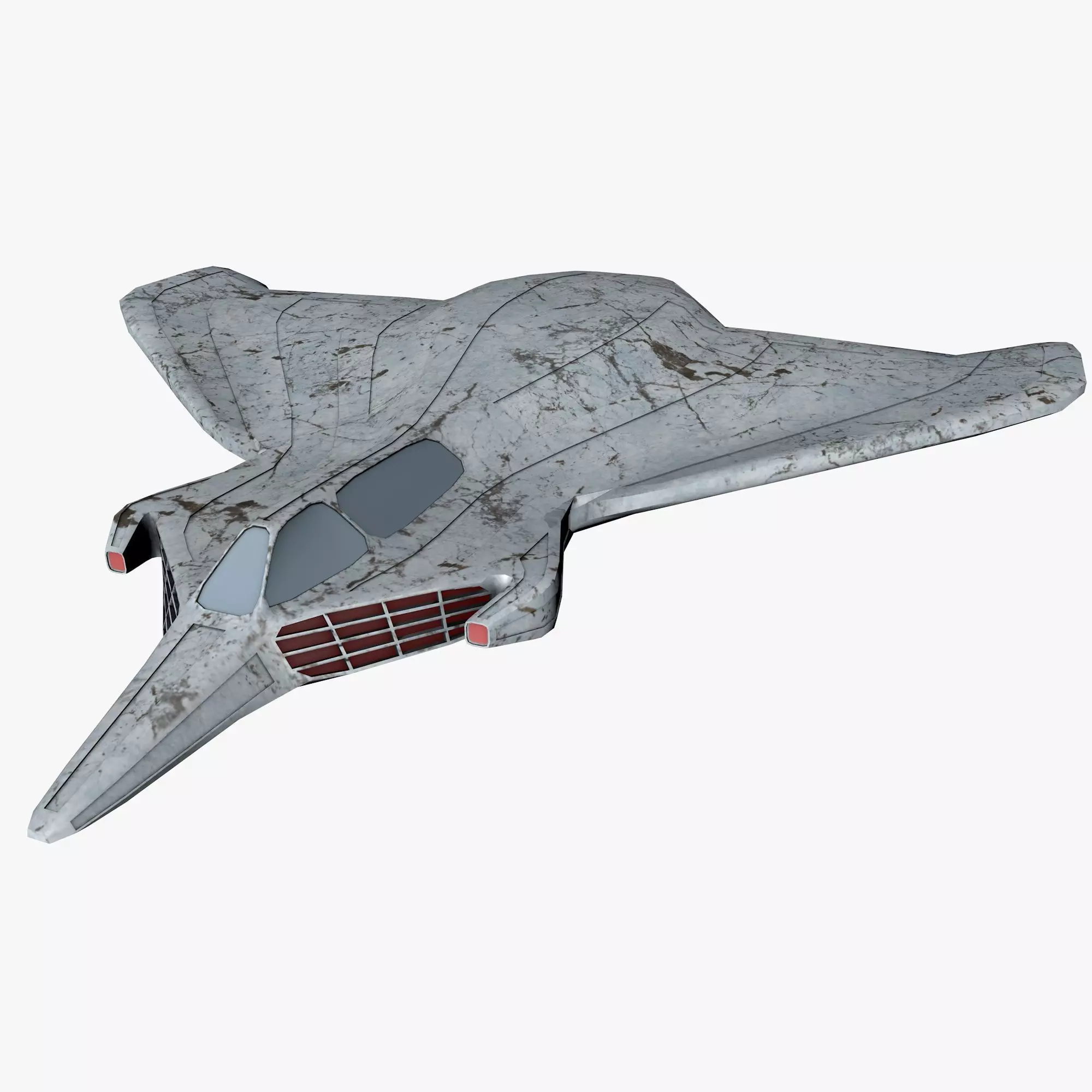 space mosquito A 2 Low-poly 3D model_0