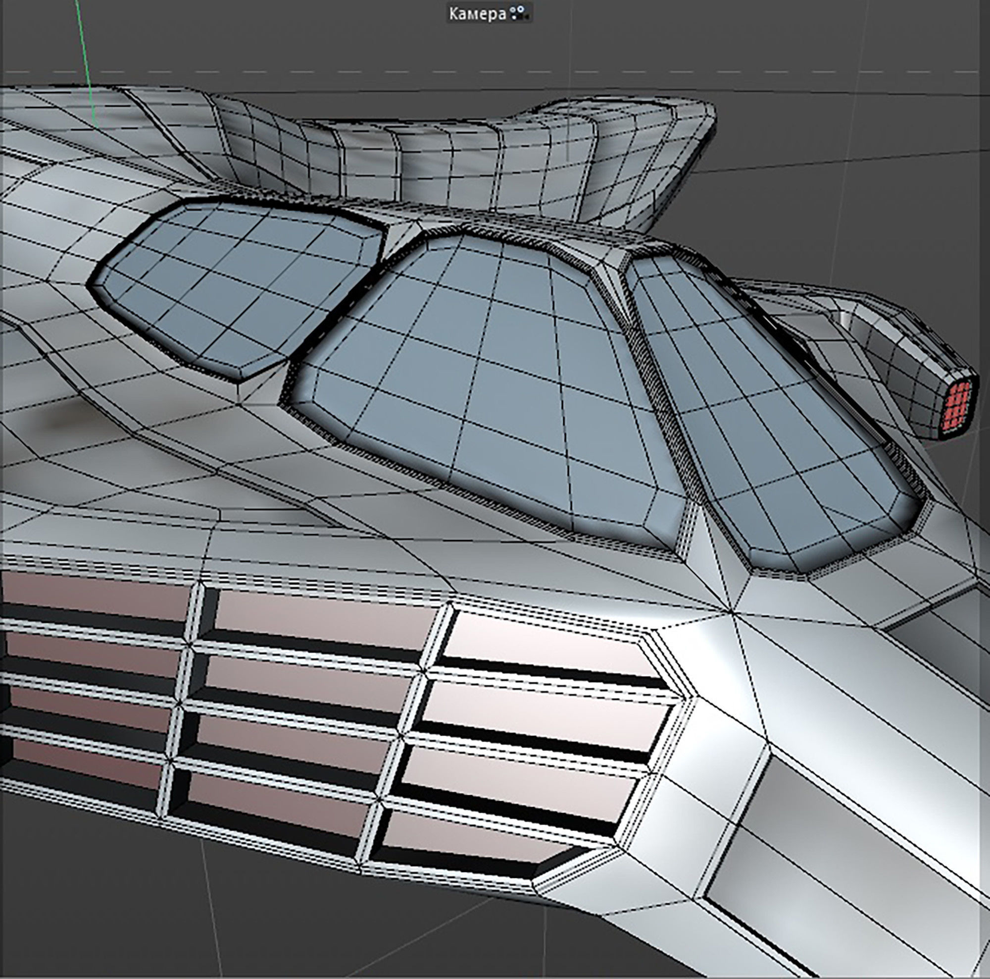 space mosquito A 2 Low-poly 3D model_14