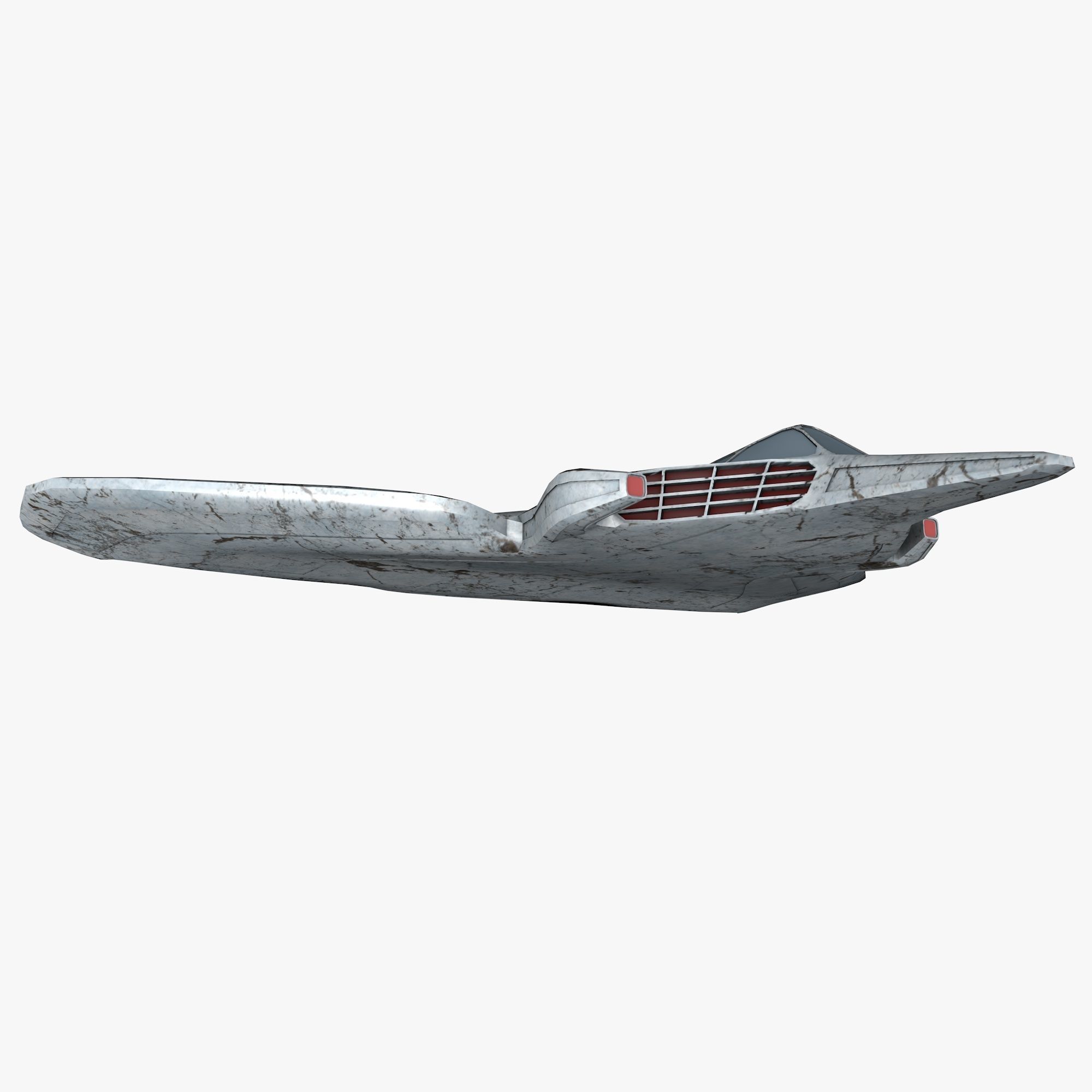 space mosquito A 2 Low-poly 3D model_5