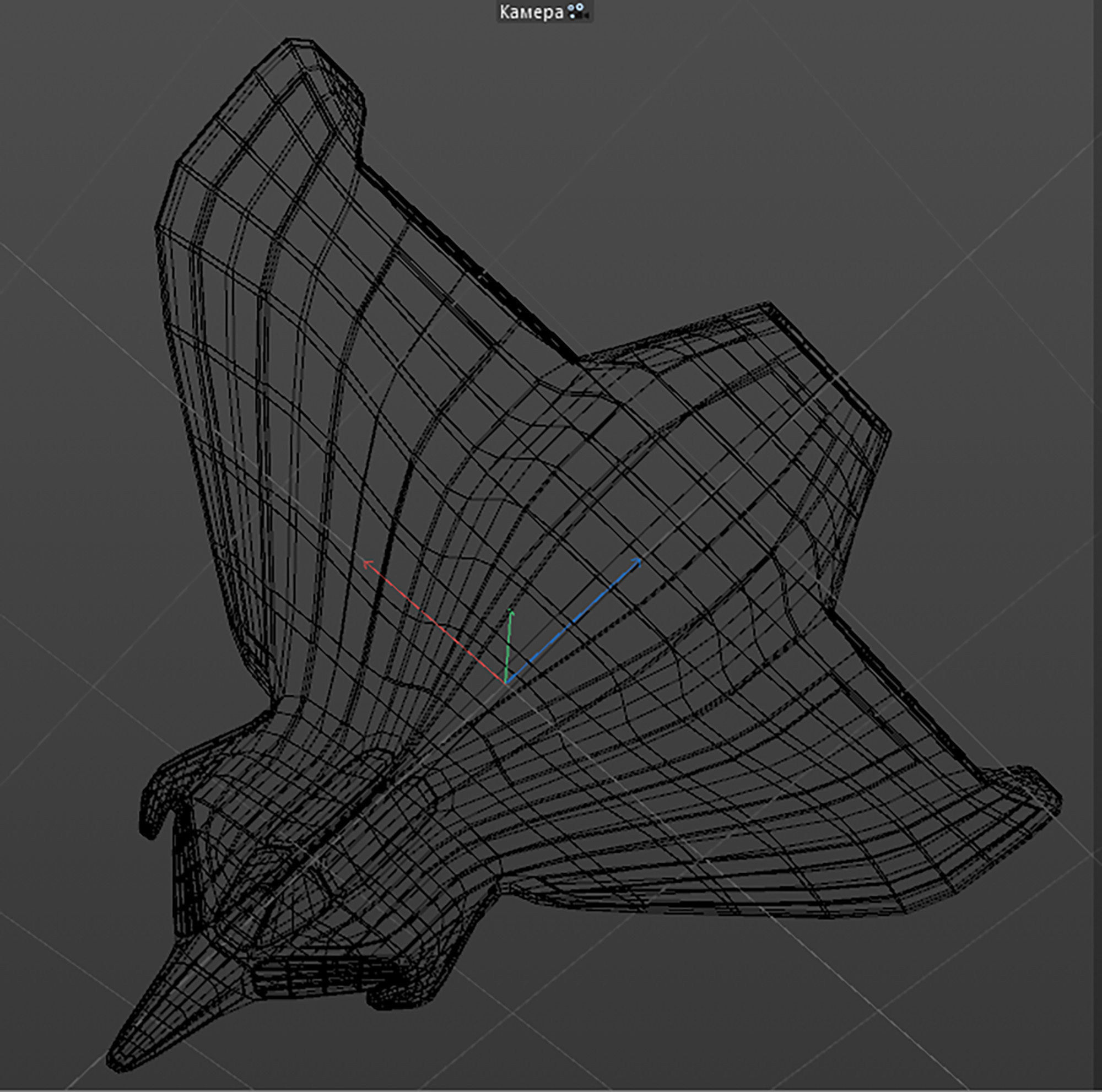 space mosquito A 2 Low-poly 3D model_17