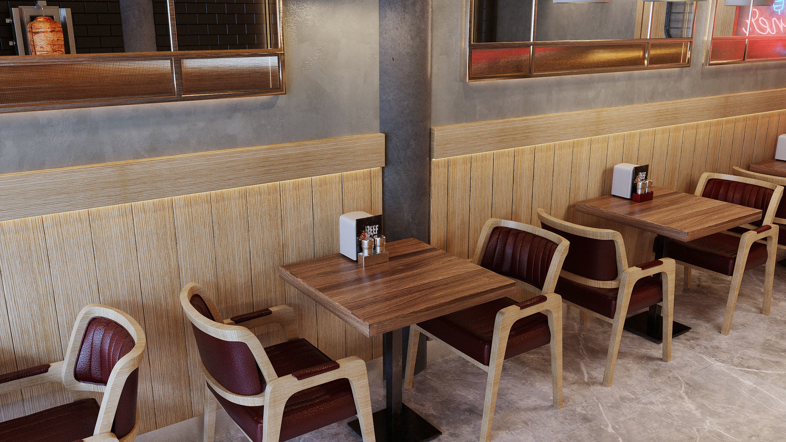 Kebab Restaurant 3D model_11