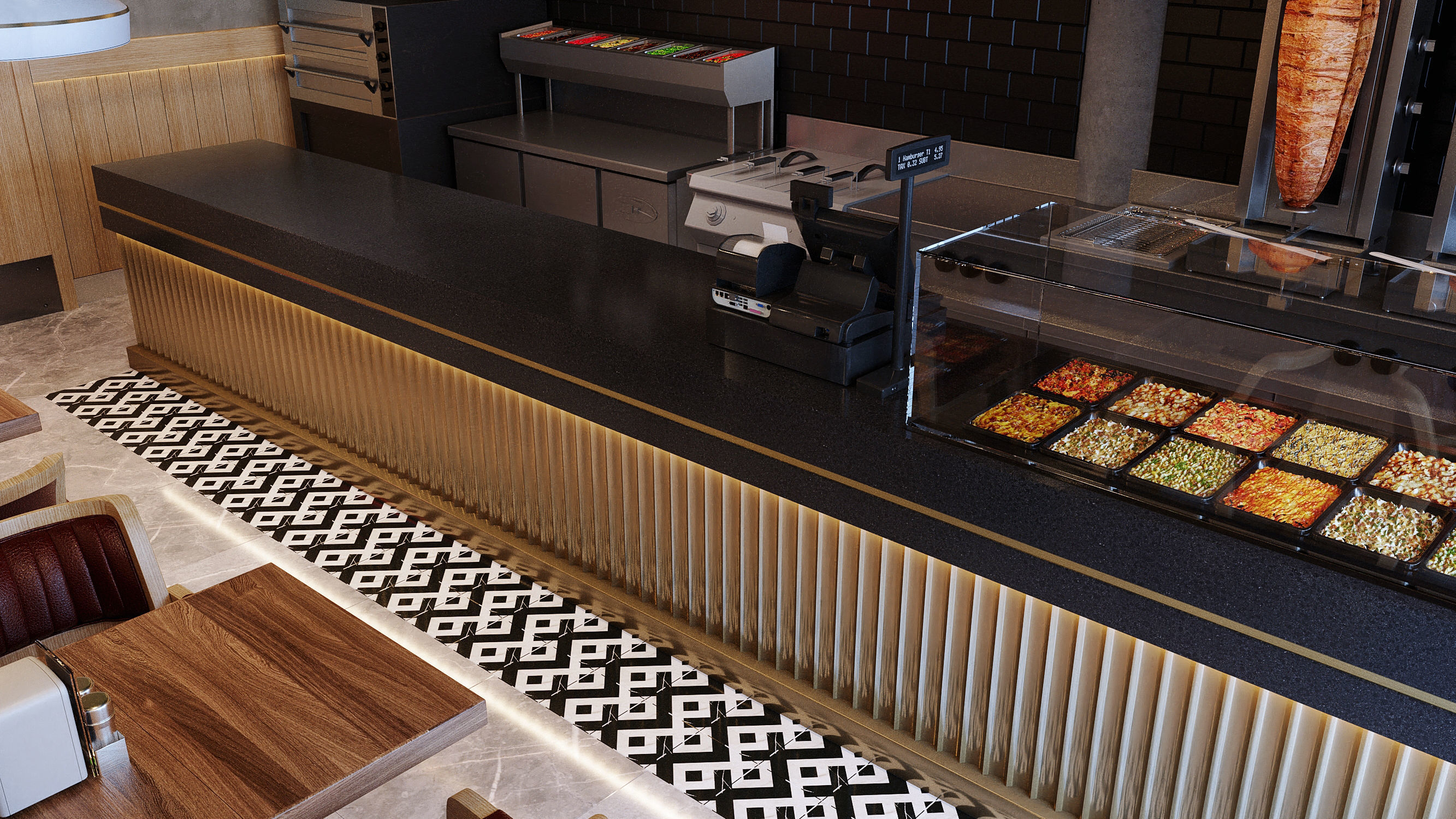 Kebab Restaurant 3D model_9