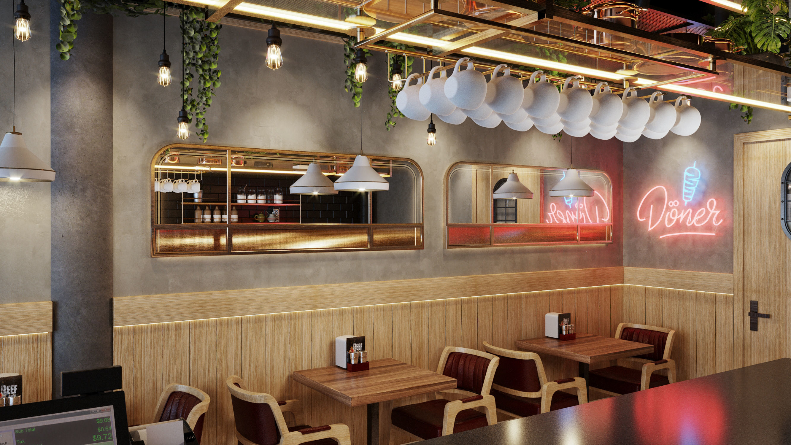 Kebab Restaurant 3D model_6