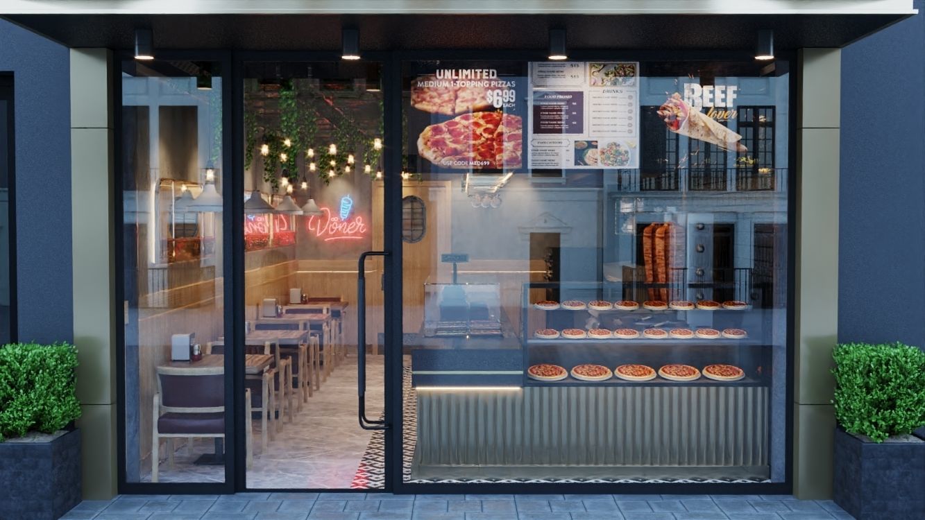 Kebab Restaurant 3D model_3