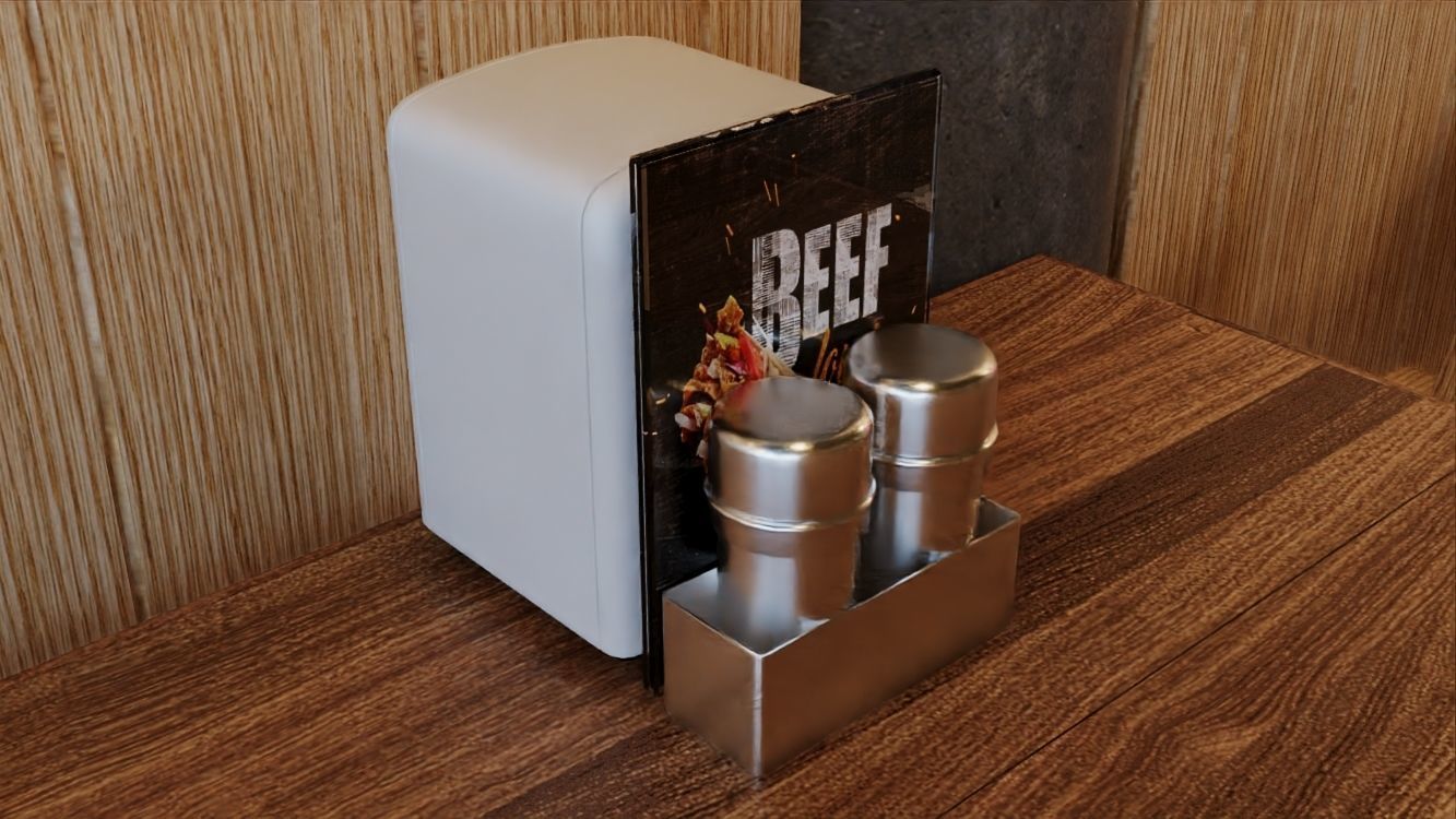 Kebab Restaurant 3D model_12