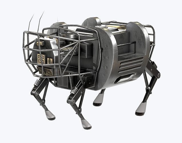 LS3 Robot Boston Dynamics Low-poly 3D model