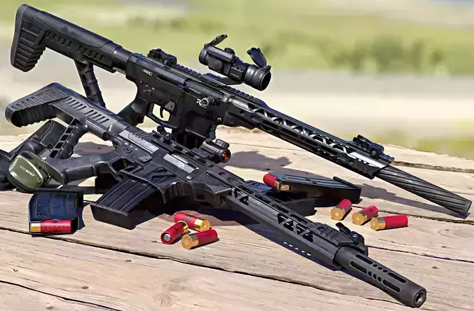 Rock Island Armory shotguns Low-poly 3D model
