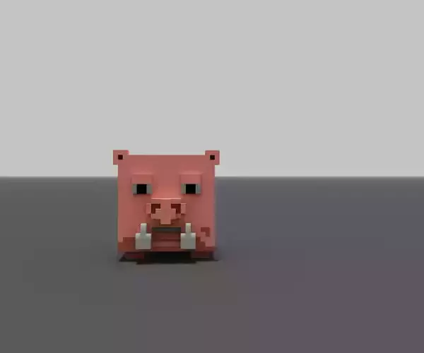 Bo-Ar the Wild-Boar Low-poly 3D model