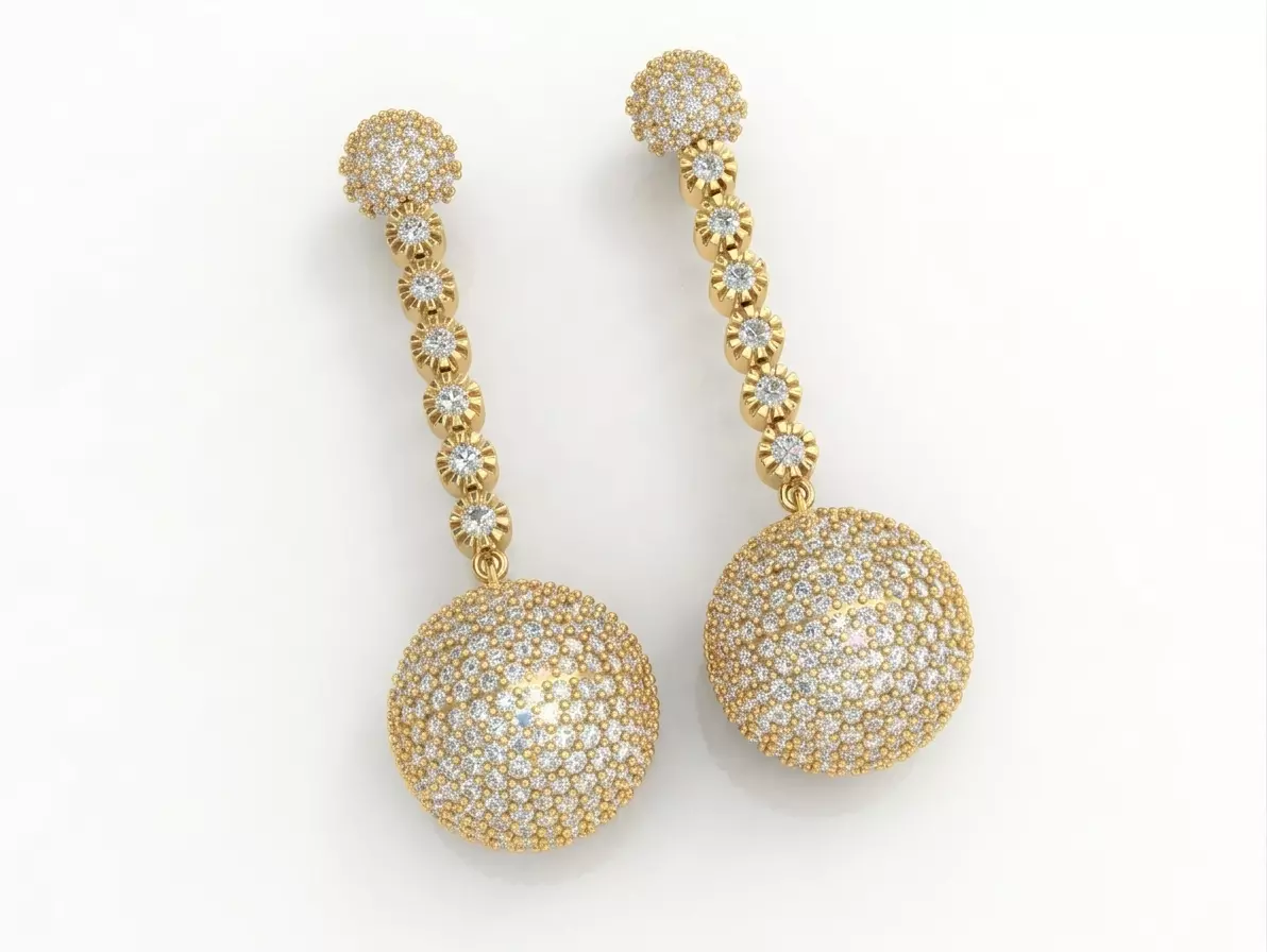 beautiful earrings 3D print model
