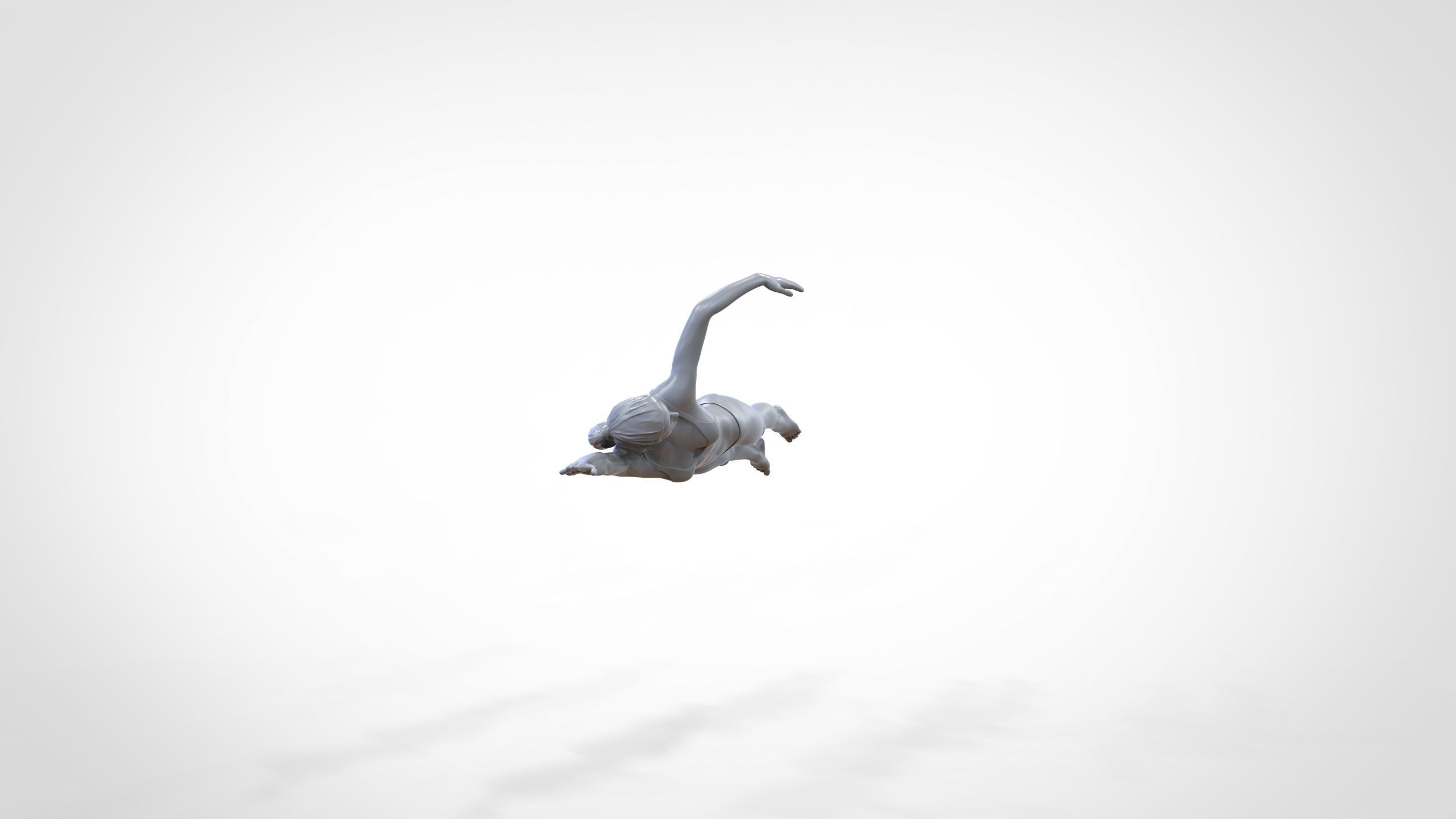 N2 swimmer do freestyle stroke 3D print model_21