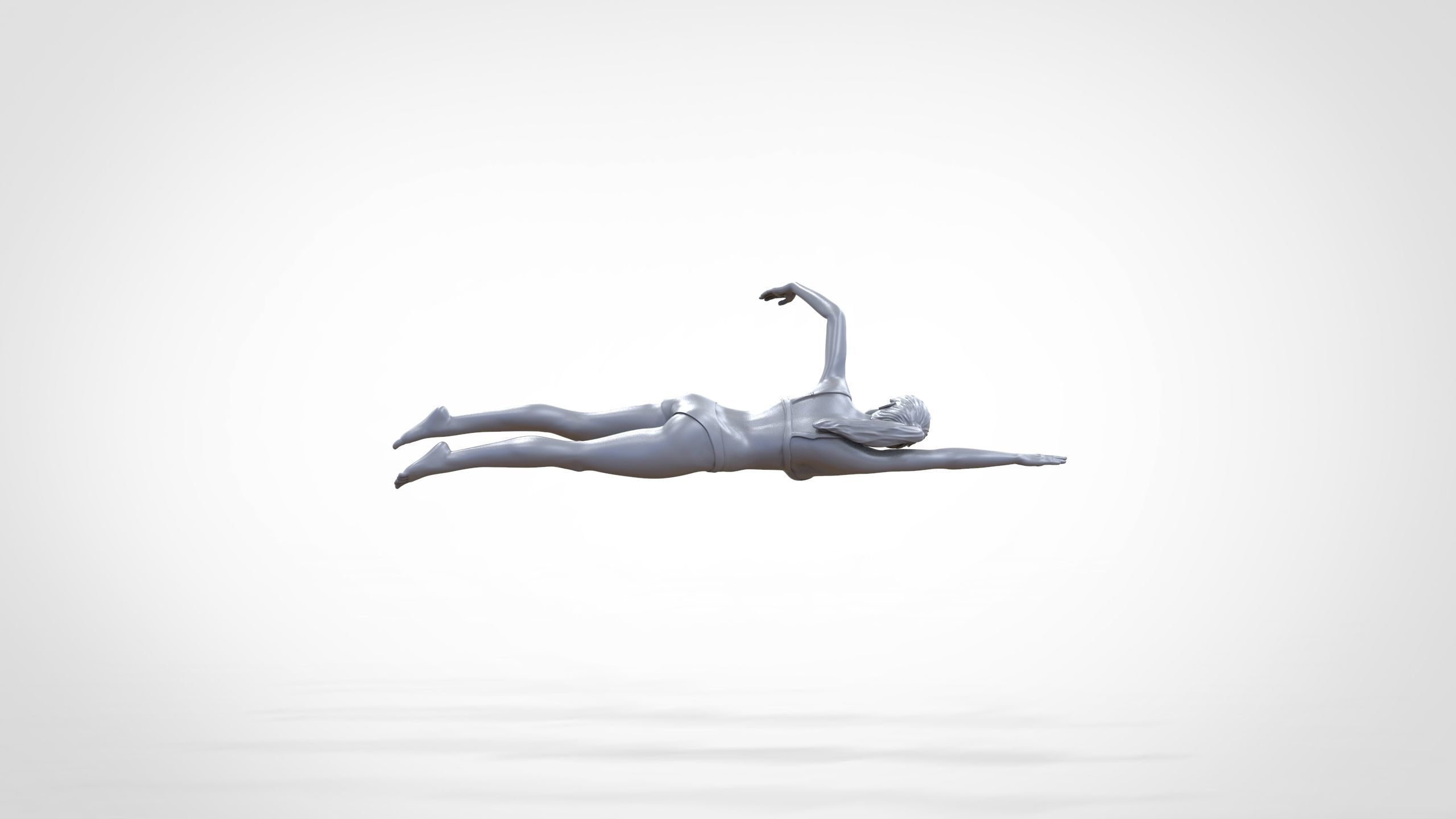 N2 swimmer do freestyle stroke 3D print model_30