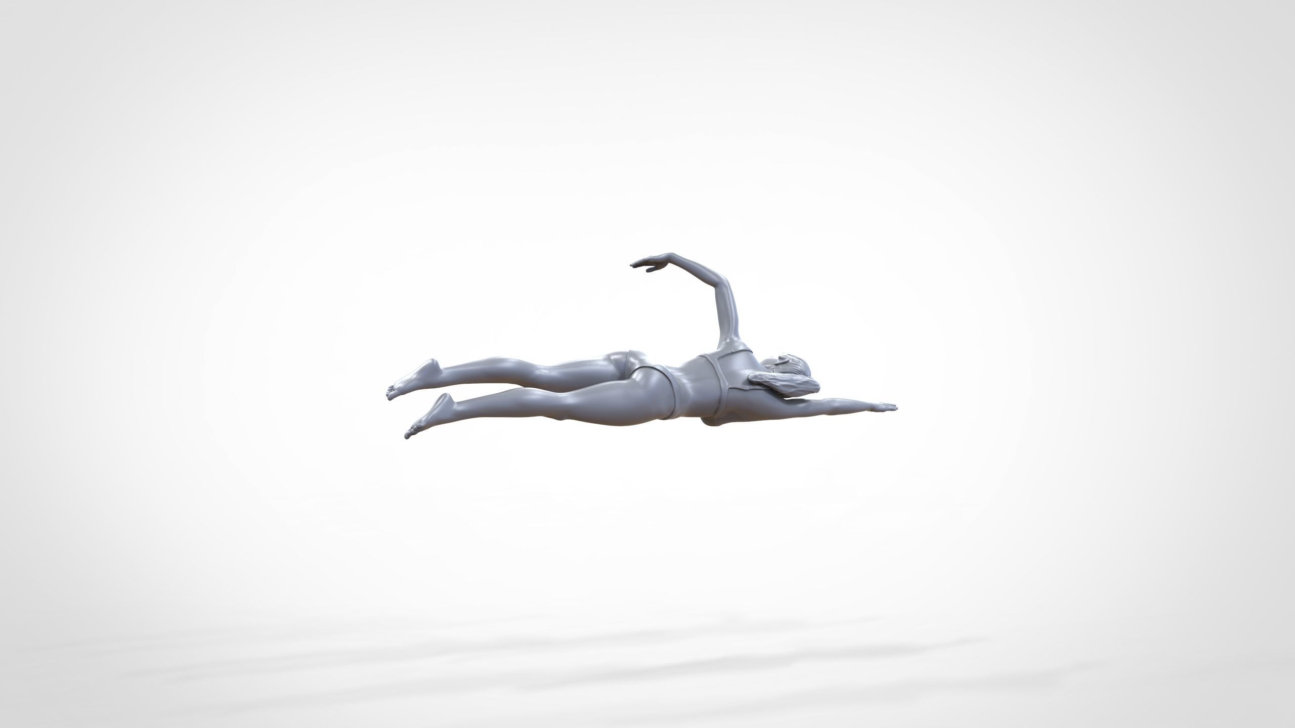 N2 swimmer do freestyle stroke 3D print model_29
