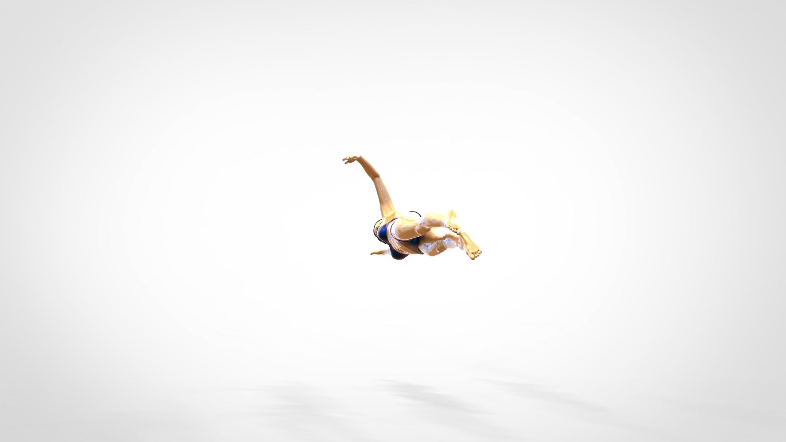 N2 swimmer do freestyle stroke 3D print model_11