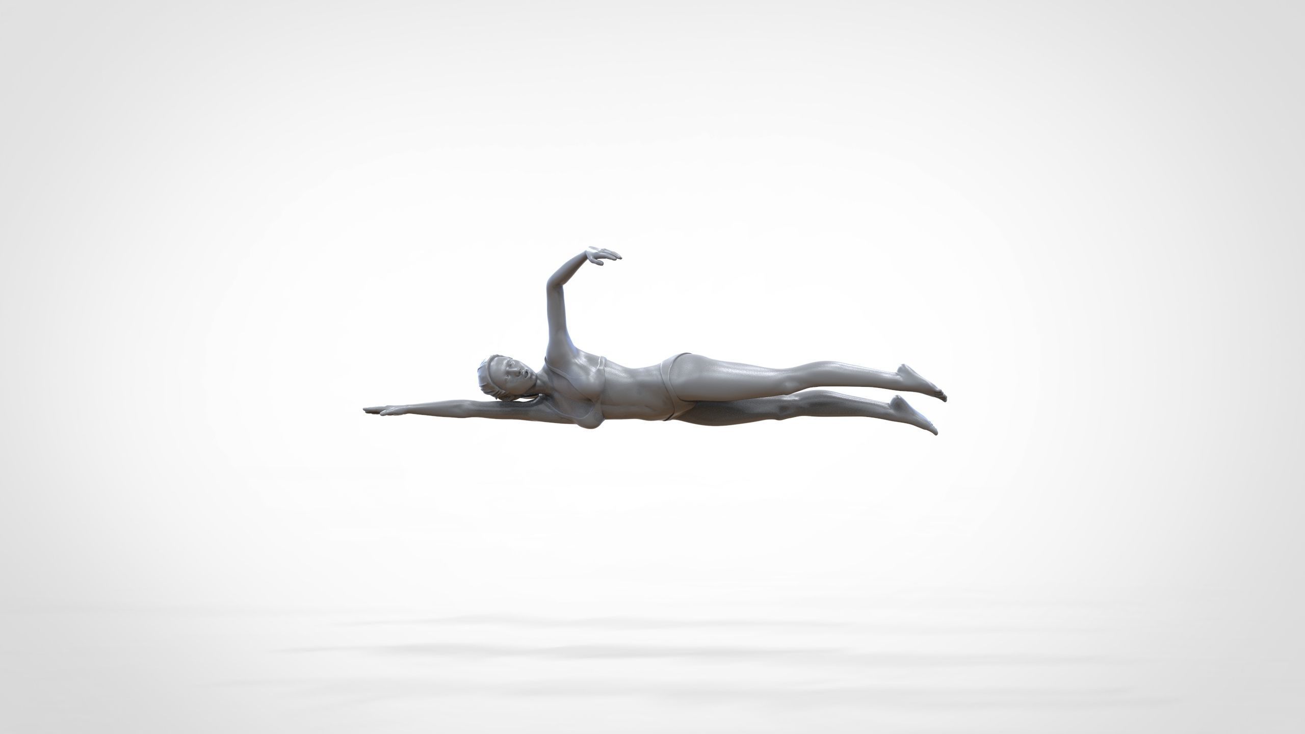 N2 swimmer do freestyle stroke 3D print model_34