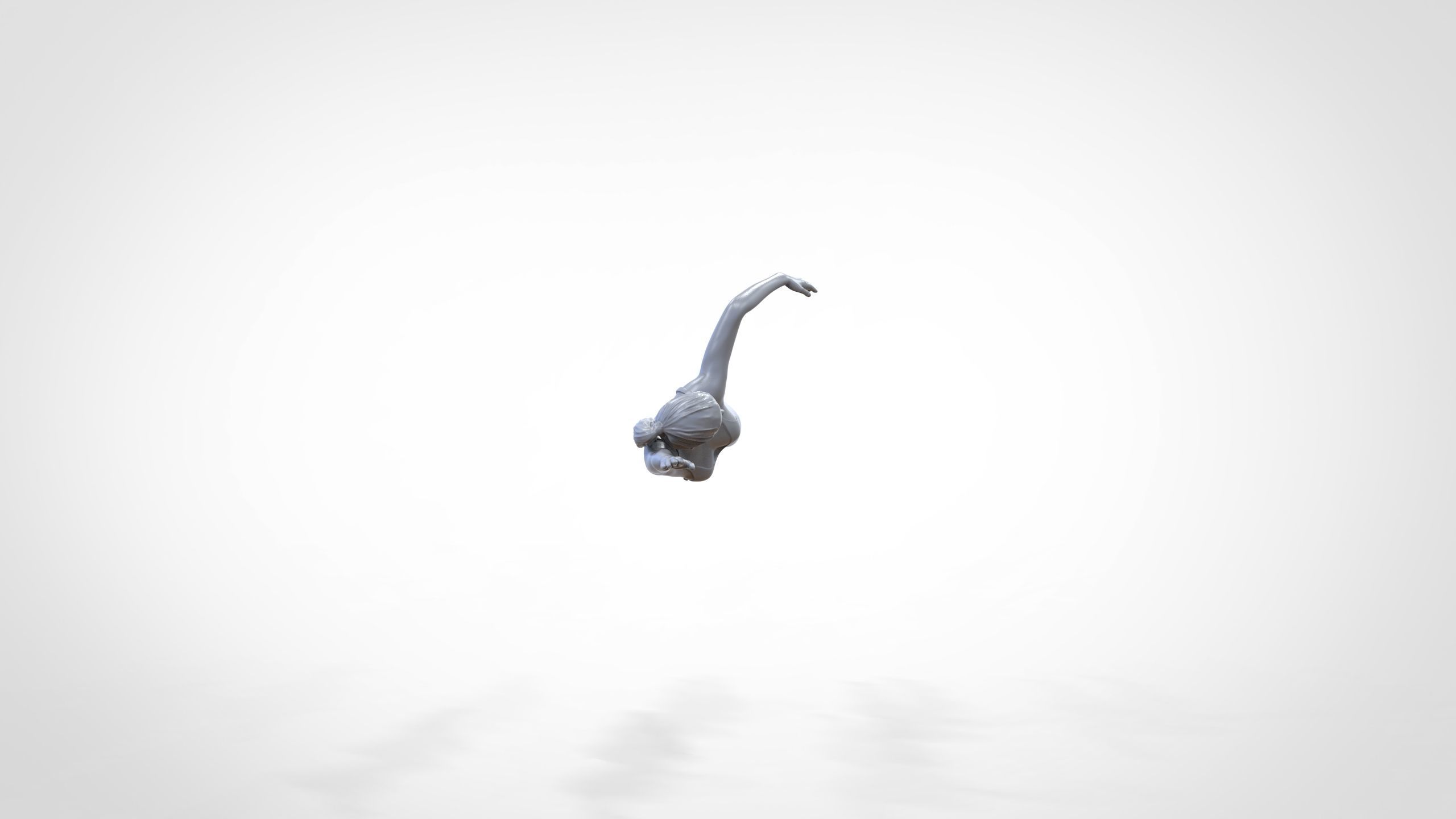 N2 swimmer do freestyle stroke 3D print model_22