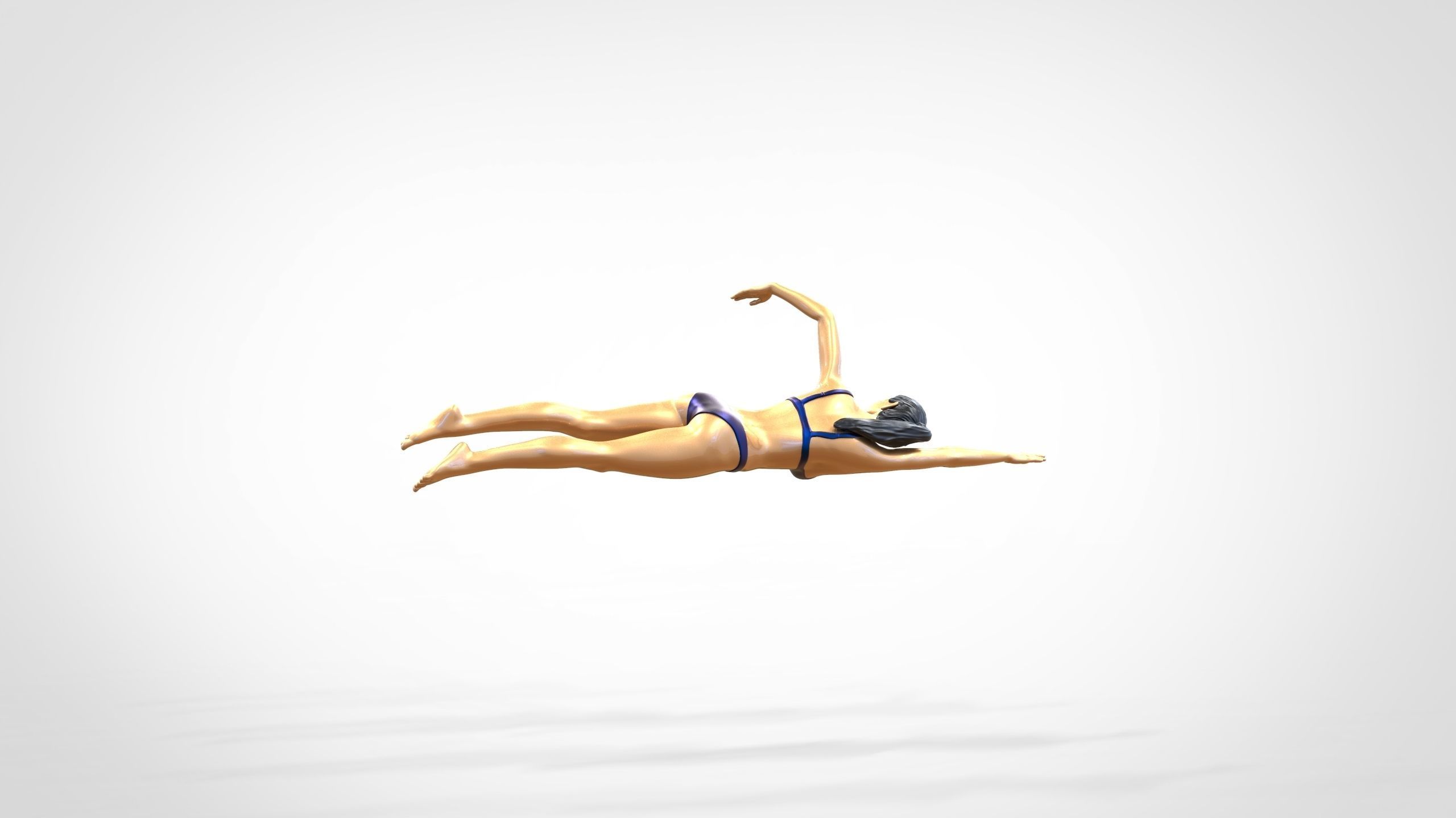 N2 swimmer do freestyle stroke 3D print model_6