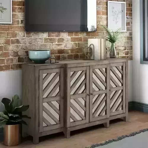 Lowrey Medieval Credenza Buffet Console Sideboard Cabinet