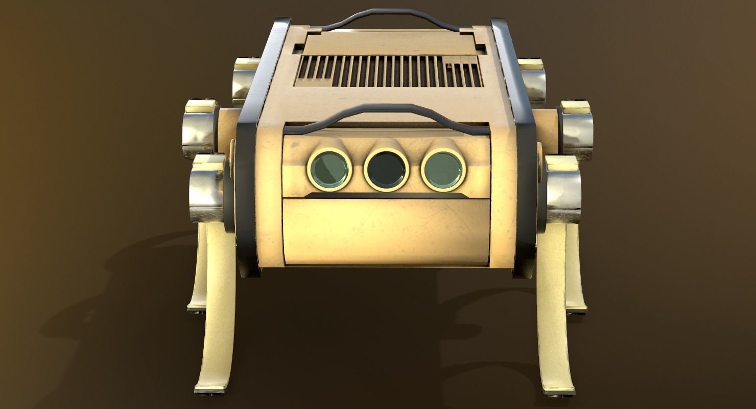 RHex Robot Boston Dynamics Low-poly 3D model_13