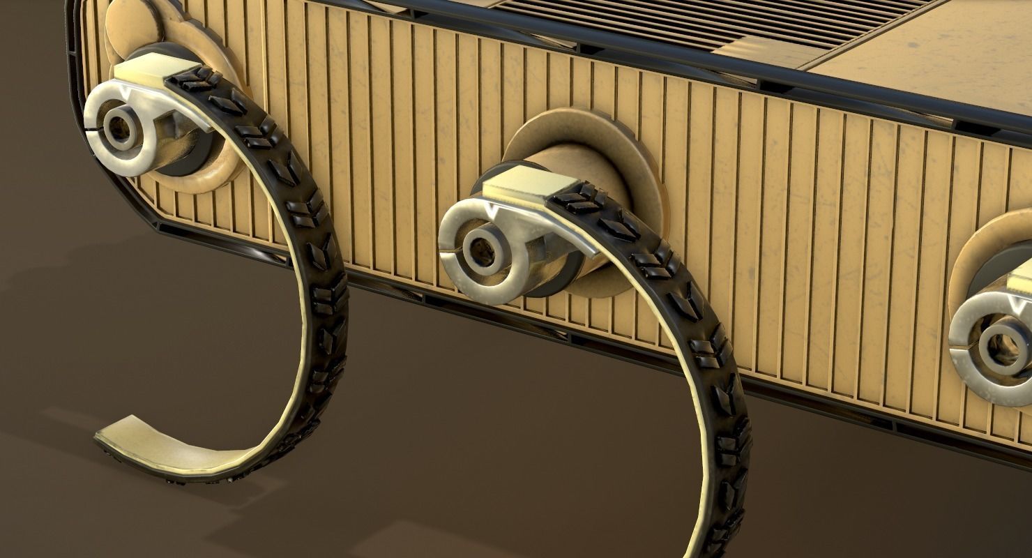 RHex Robot Boston Dynamics Low-poly 3D model_14