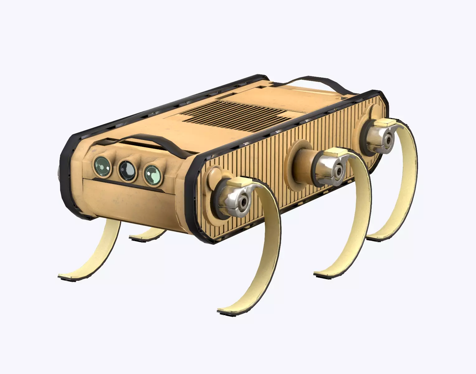 RHex Robot Boston Dynamics Low-poly 3D model_0