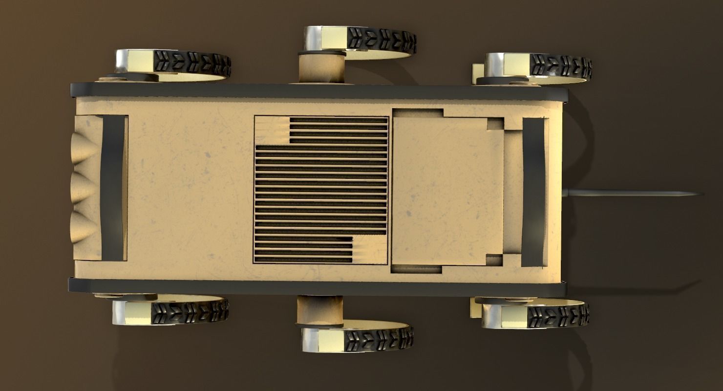 RHex Robot Boston Dynamics Low-poly 3D model_11