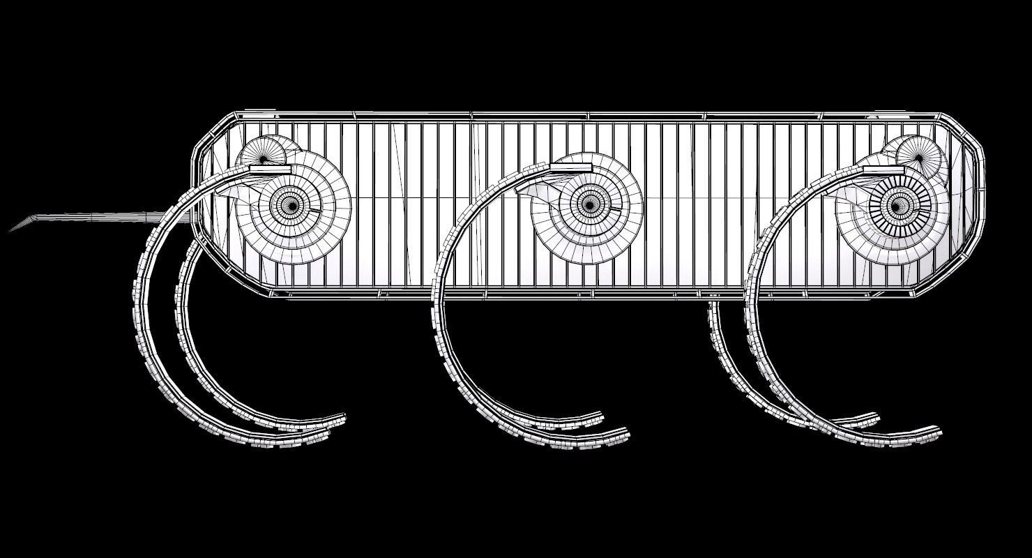 RHex Robot Boston Dynamics Low-poly 3D model_21
