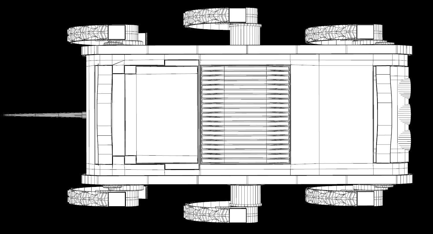 RHex Robot Boston Dynamics Low-poly 3D model_22