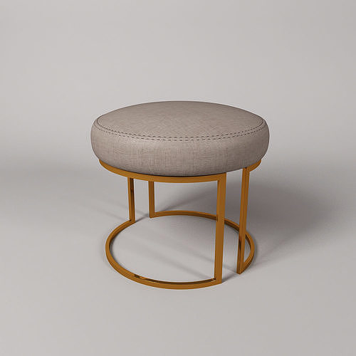 Round Pouf Seating  Free 3D model