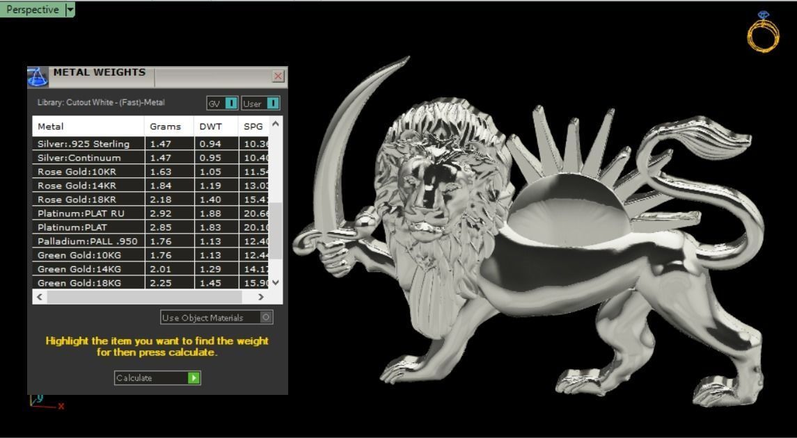 lion and sun 3D print model_12