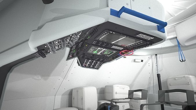 CST-100 Boeing Starliner  Interior PBR 3D model