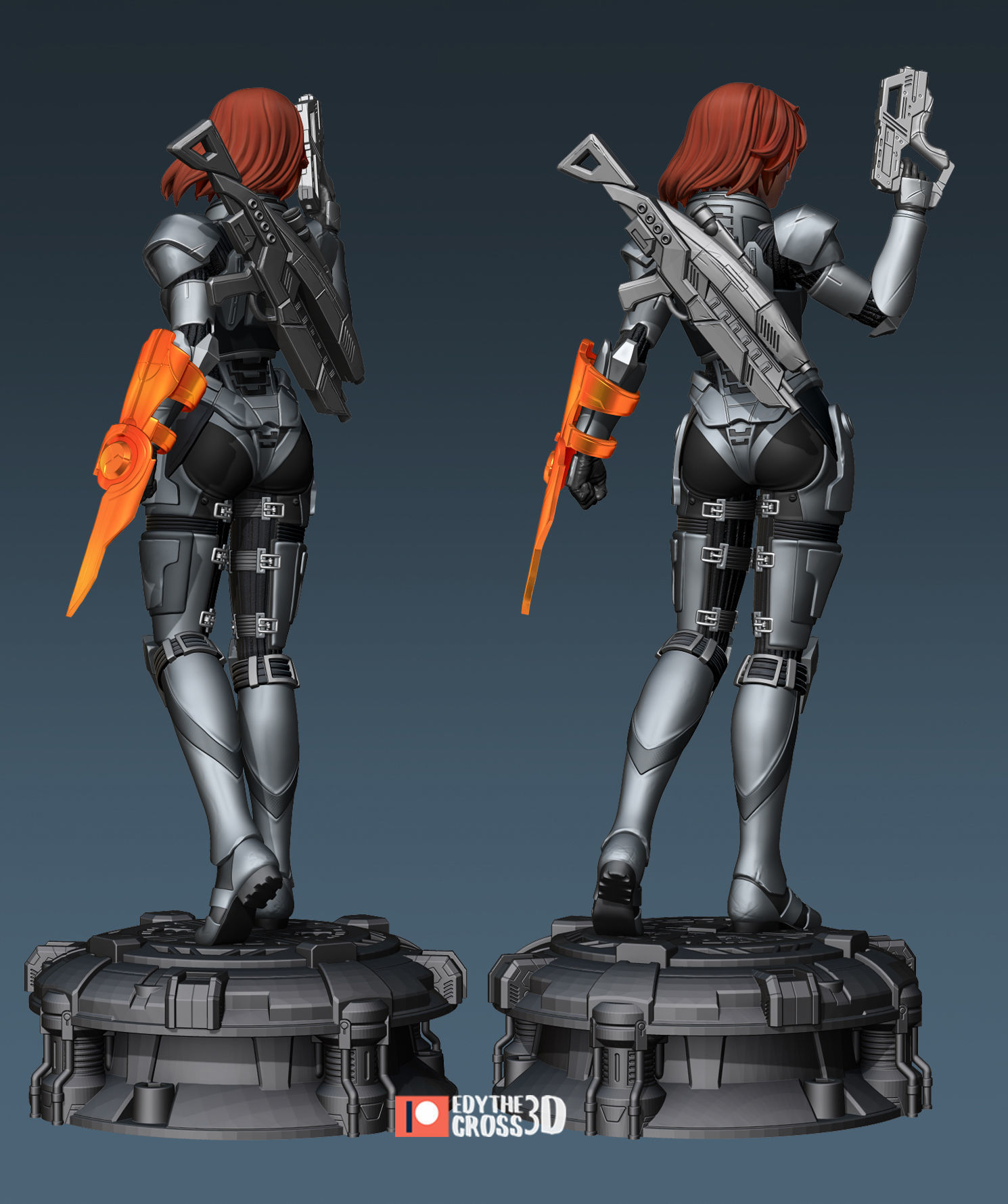 Female Shepard - Mass Effect  3D print model_3