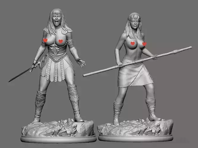 Xena and Gabrielle NSFW 3D print model