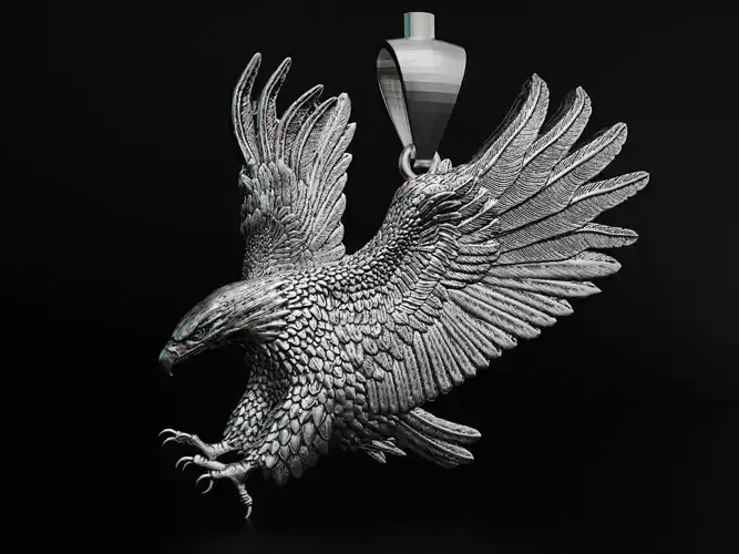 Eagle Pendant 3D print model