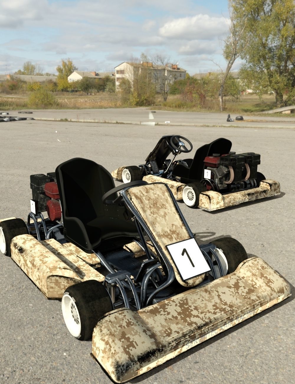 Speedy Go Kart 3D model_3