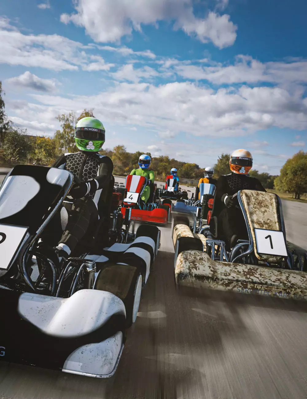 Speedy Go Kart 3D model_0