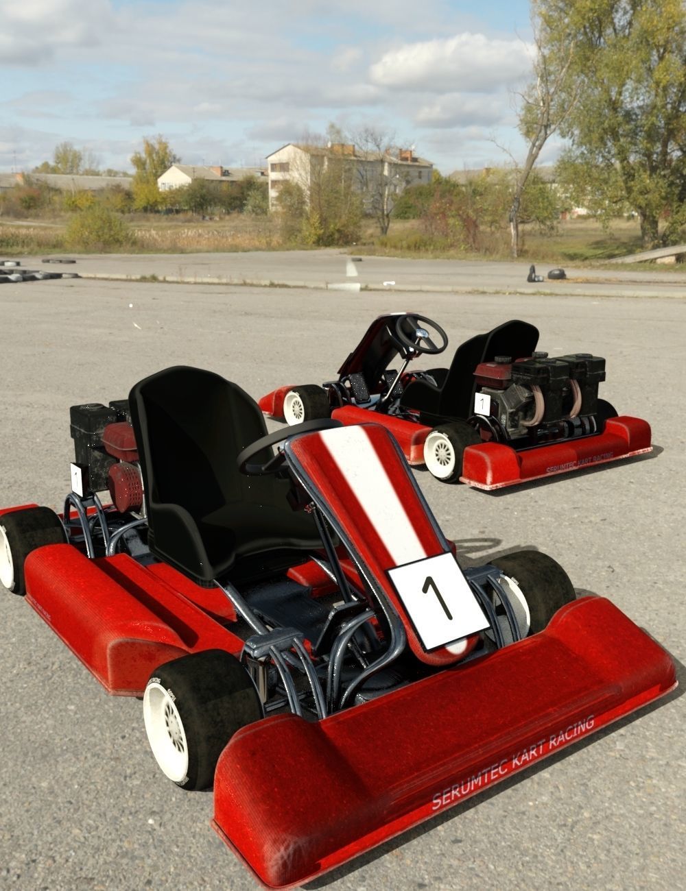 Speedy Go Kart 3D model_6