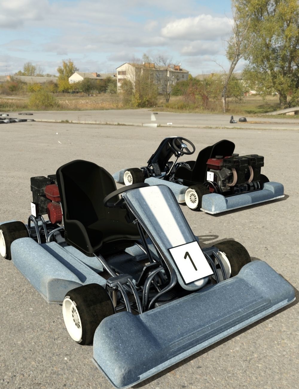 Speedy Go Kart 3D model_2
