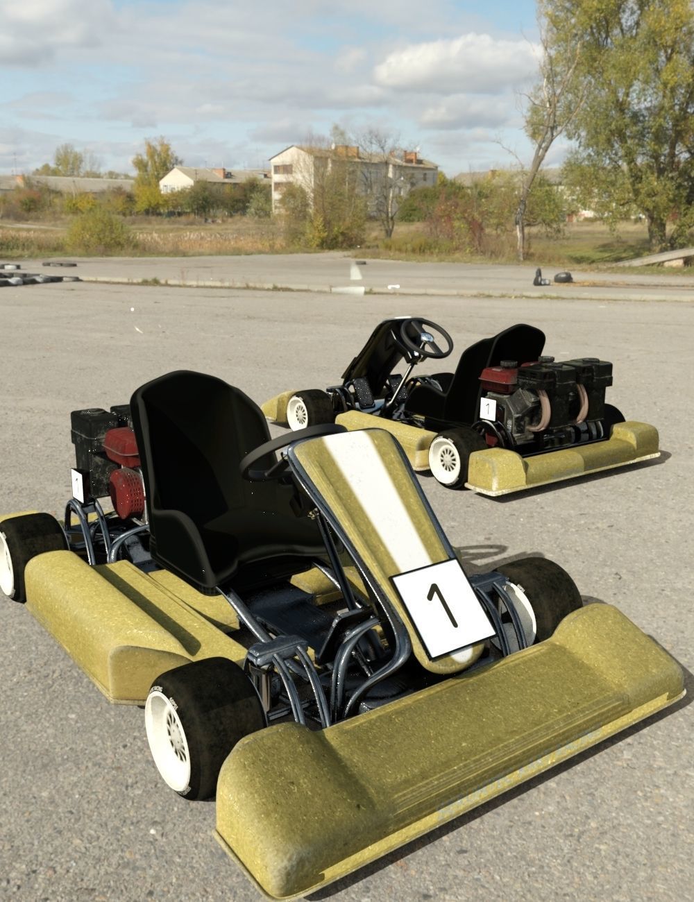 Speedy Go Kart 3D model_5
