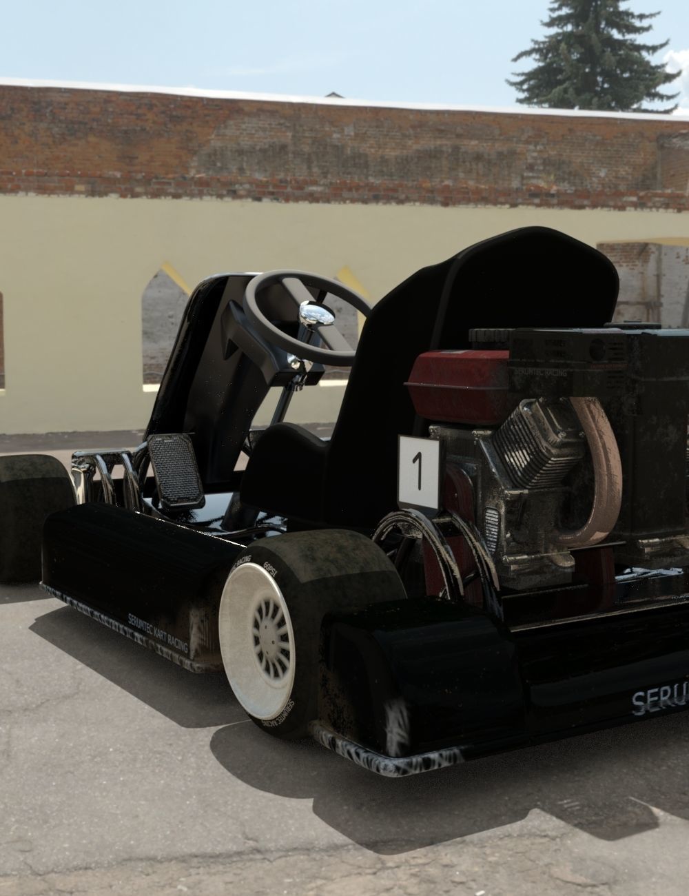 Speedy Go Kart 3D model_9