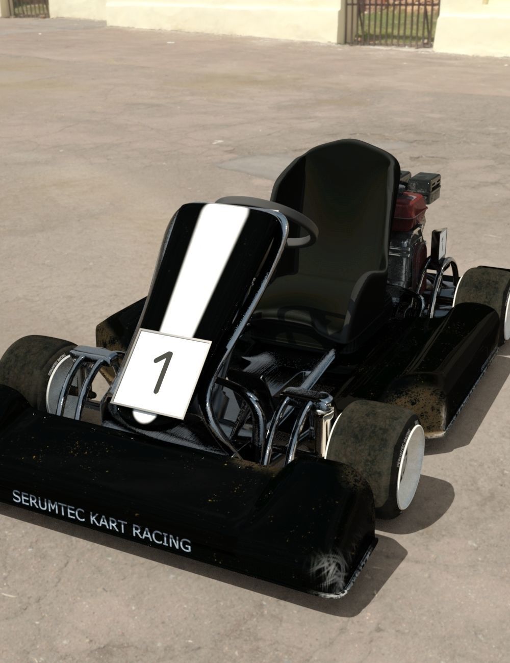 Speedy Go Kart 3D model_8