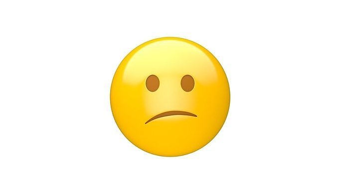 Apple Confused Face  3D model