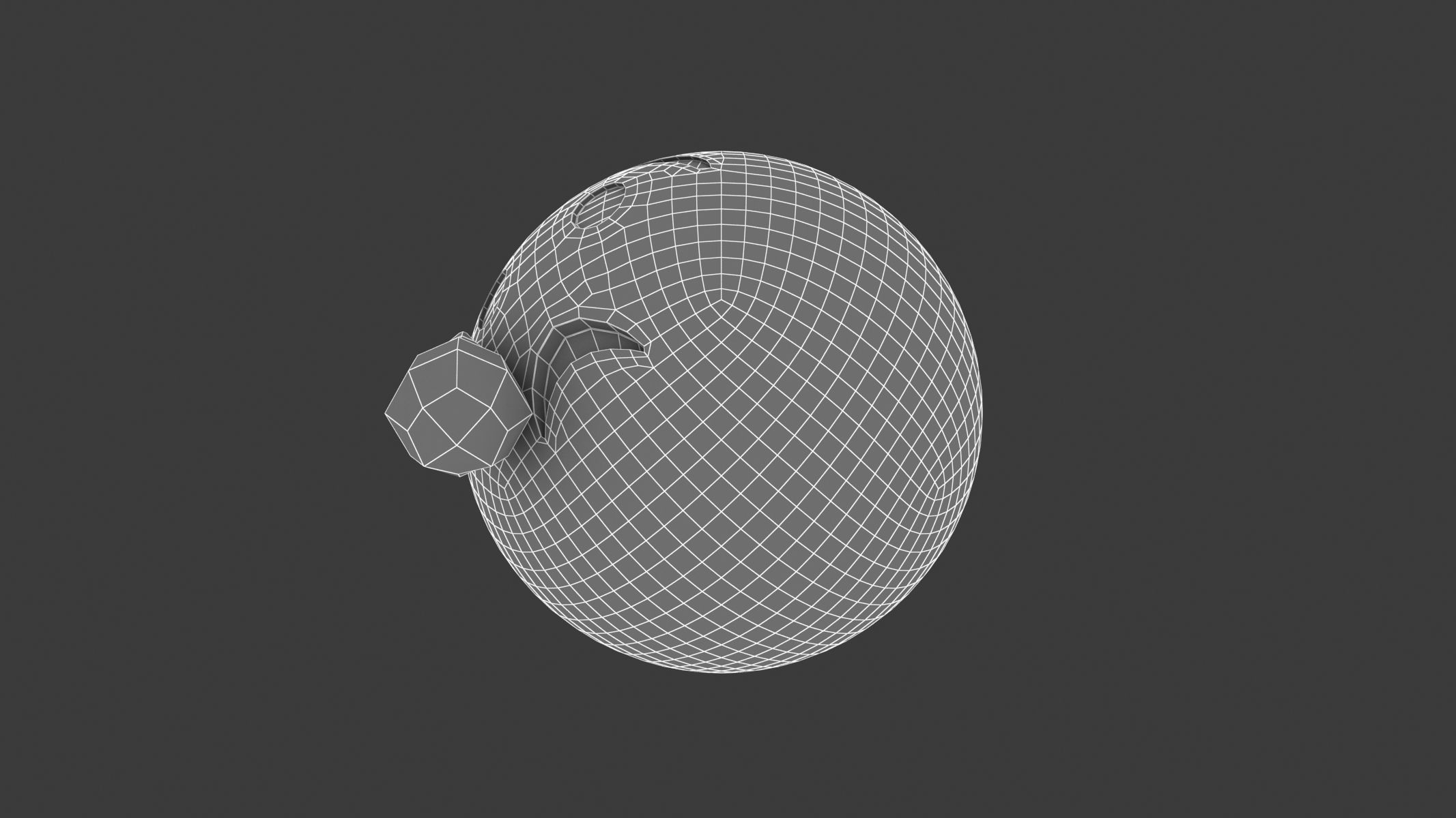 Apple Crying Face 3D model_8