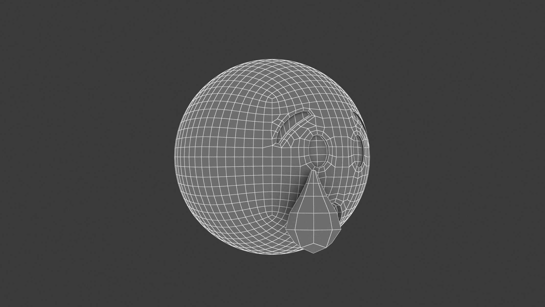 Apple Crying Face 3D model_6