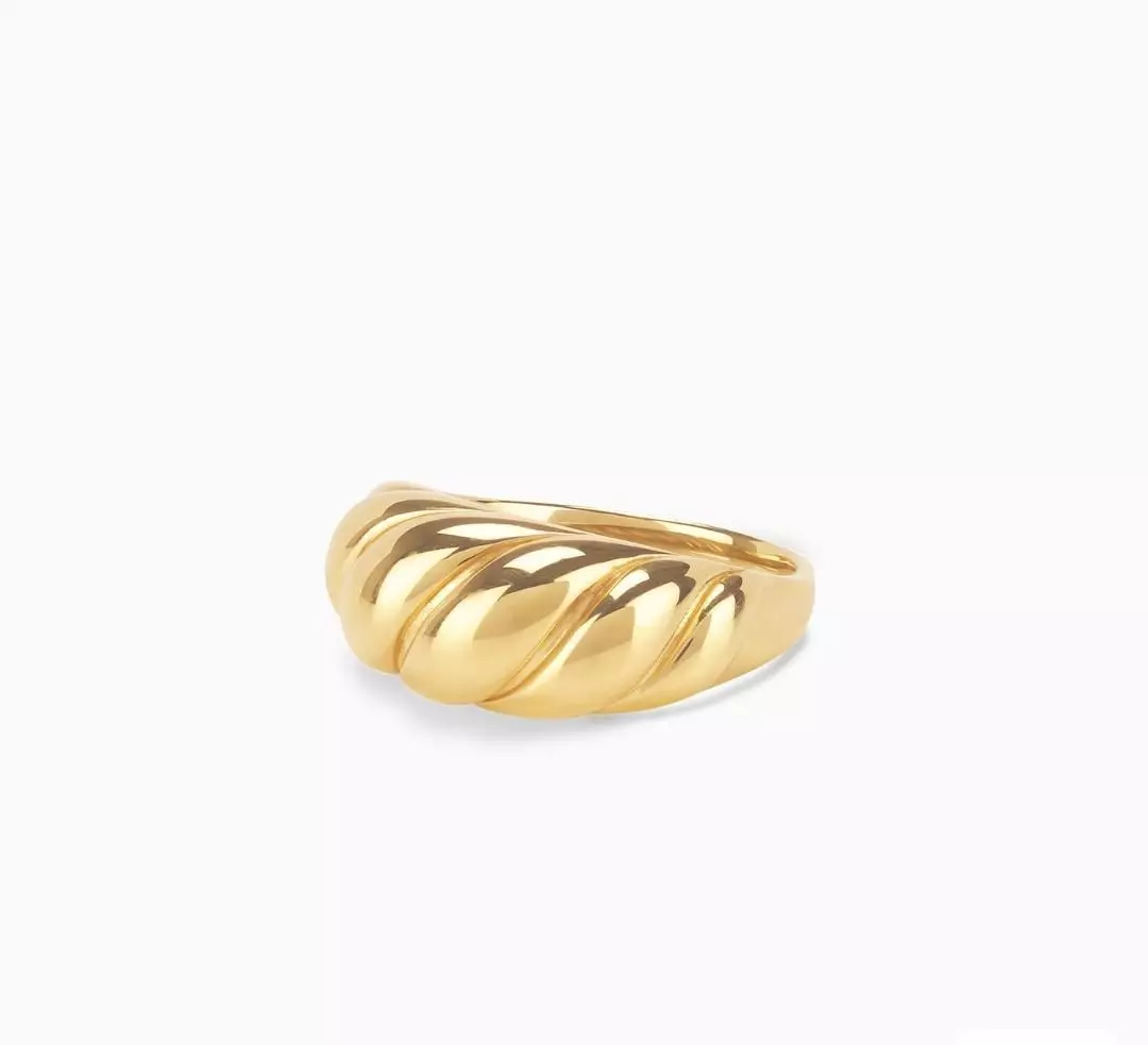 RE-001 gold - plated ring 3D print model
