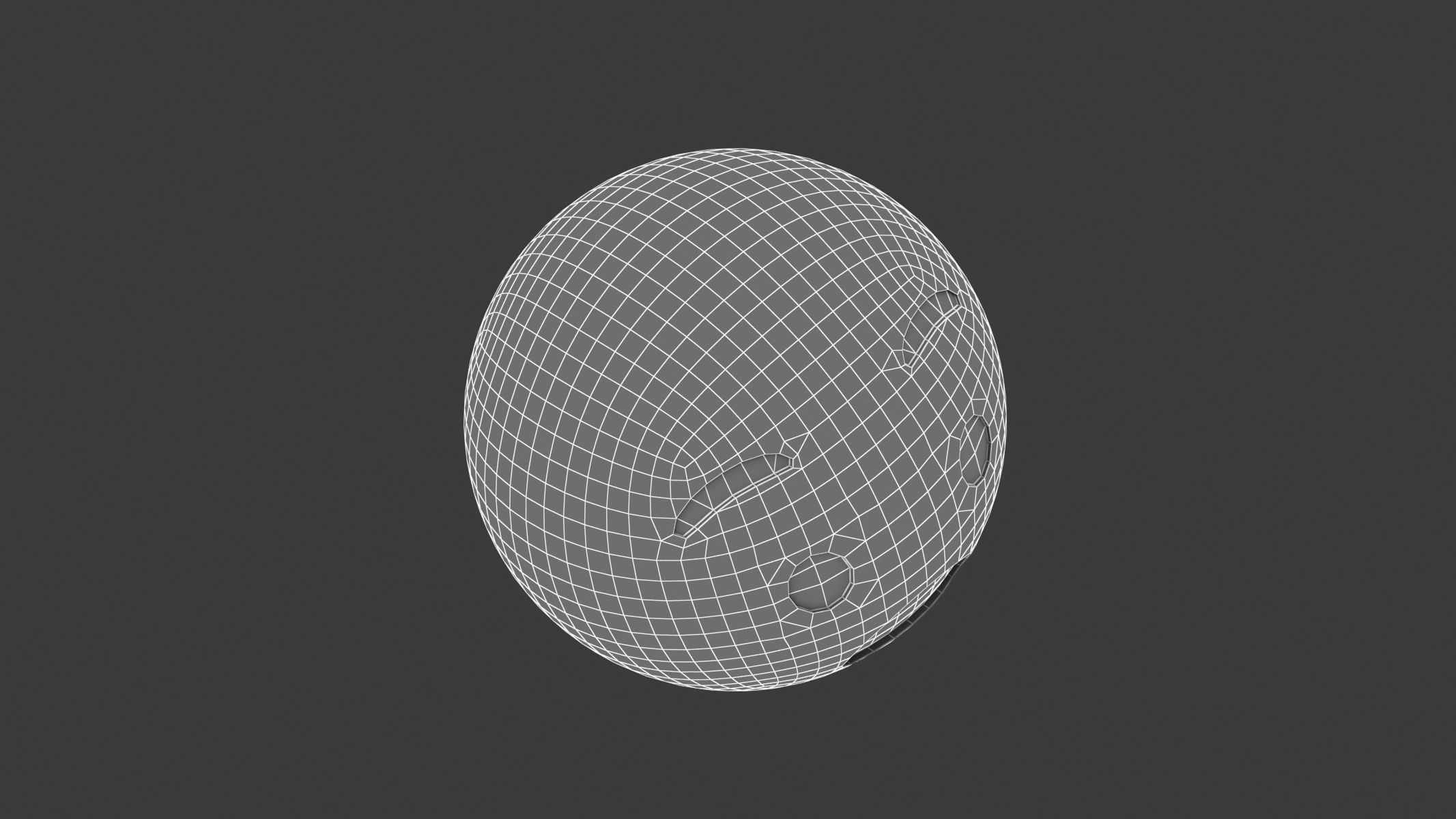 Apple Fearful Face 3D model_9