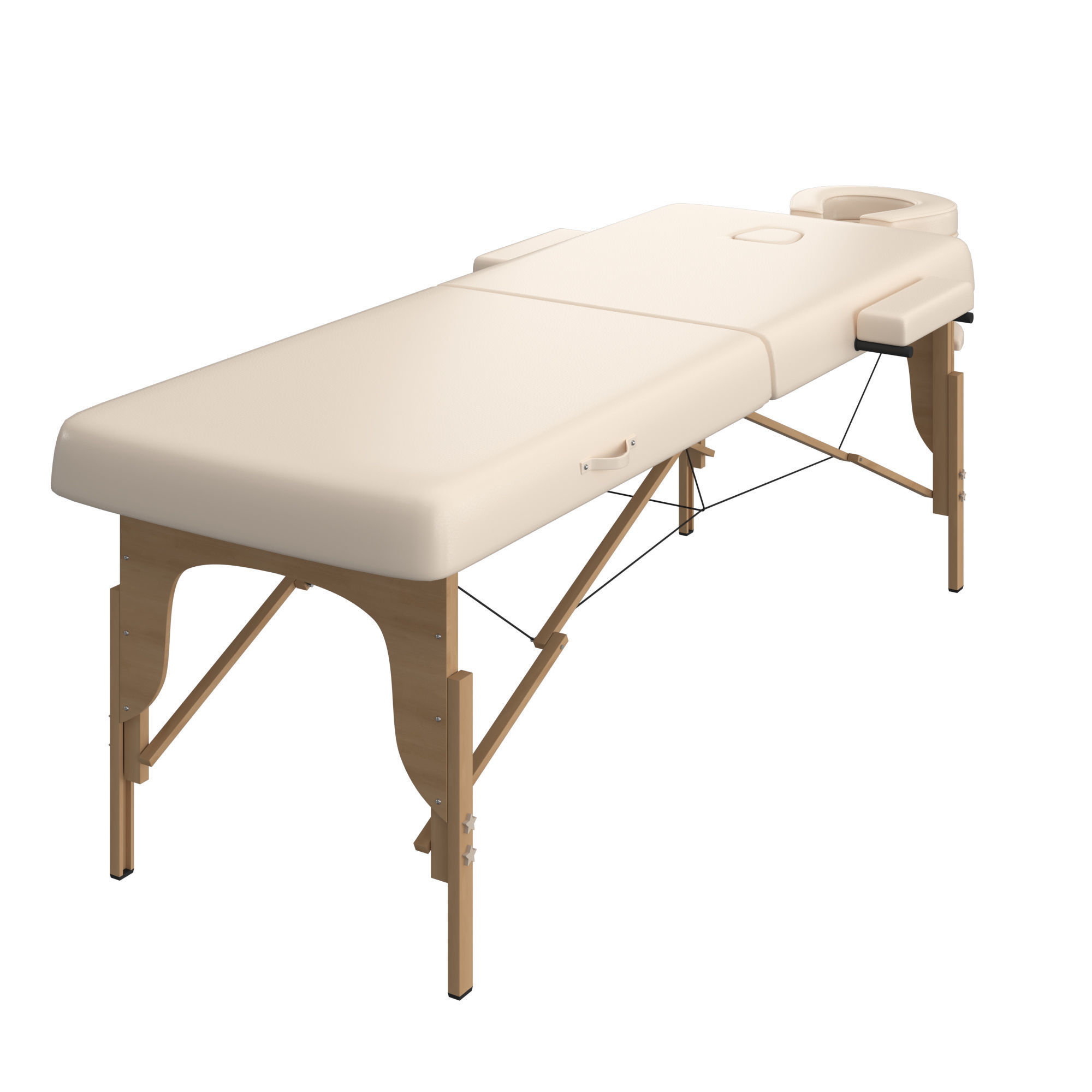 Classic Massage table 3D model_3
