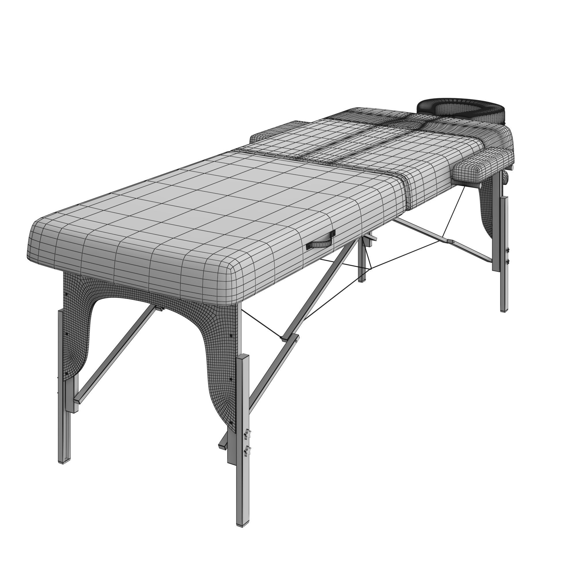 Classic Massage table 3D model_8